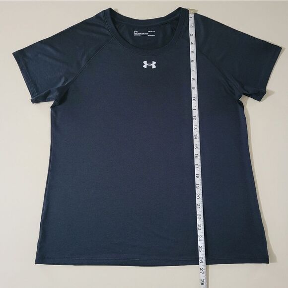 Under Armour Women’s Black Loose Fit Heatgear® Short Sleeve Tee - Picture 6 of 11